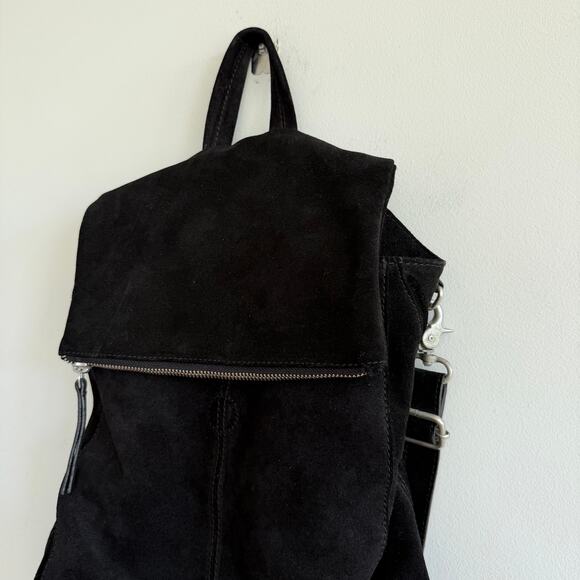 Free People Camilla Suede Leather Convertible Backpack Black main image 11